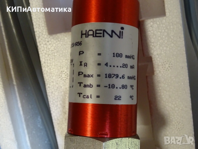 сензор за налягане HAENNI EAD 420/311.215/A56 pressure transducer 0-100mmHg, снимка 5 - Резервни части за машини - 54508510