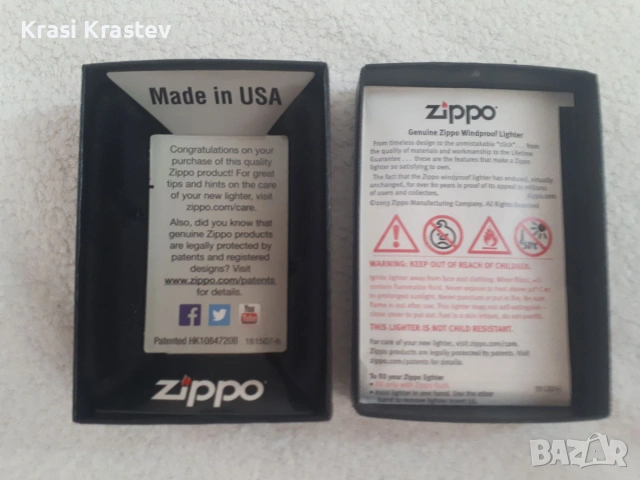 Колекционерска запалка ZIPPO, 2 револвера, релефна, снимка 7 - Други ценни предмети - 55137749