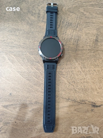 Мъжки смарт часовник с голям дисплей много функции-фенер,разговори,смс,пулс,стрес идр., снимка 8 - Мъжки - 53838917