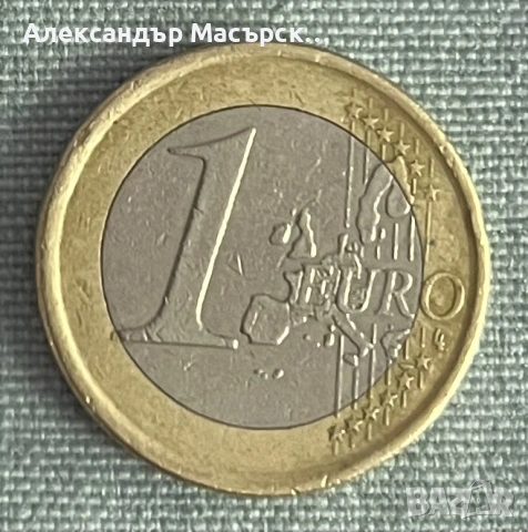 🇪🇸 Испания 1 Евро, 2002 г. • Крал Хуан Карлос I, снимка 2 - Нумизматика и бонистика - 54699991