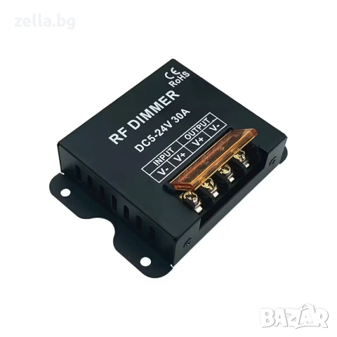 LED димер за едноцветни ленти 5V 12V 24V 30A с RF дистанционно – PWM контролер до 720W 10400, снимка 11 - Друга електроника - 54692085