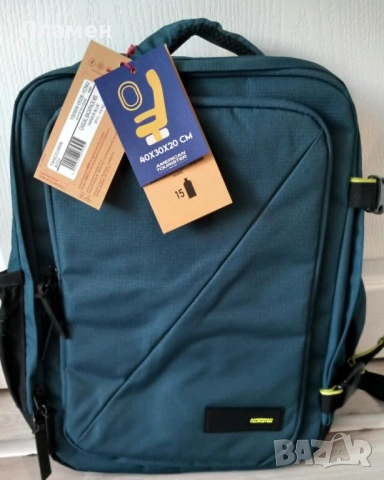 Раница American Tourister Take2cabin, размер MS за 15.6" лаптоп, Синьо Пристанище