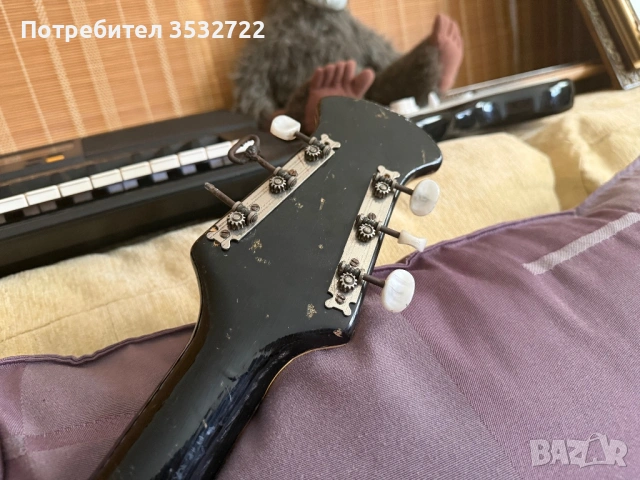 Ретро електрическа китара Орфей, снимка 6 - Антикварни и старинни предмети - 54659866