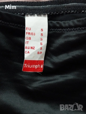 Triumph S Сатенен черен корсет + подарък червена полупрашка , снимка 5 - Корсети, бюстиета, топове - 54035214