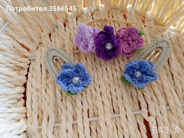 Ръчно изплетени фибички, снимка 10 - Шноли, диадеми, ленти - 54990337