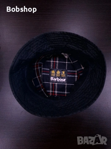 Шапка Барбур - BARBOUR Wax Waterproof Bucket Hat, снимка 3 - Шапки - 54374477