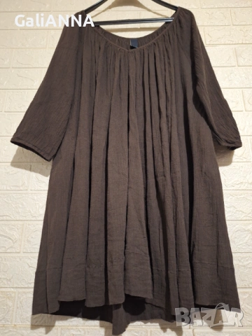 СТРАХОТНА РАЗКРОЕНА ТУНИКА 2XL-3XL, снимка 2 - Туники - 54496408