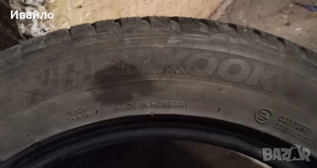 Продавам 2 броя зимни гуми 205.55.16 на 1 сезон дот 2021 Hankook , снимка 4 - Гуми и джанти - 53993192