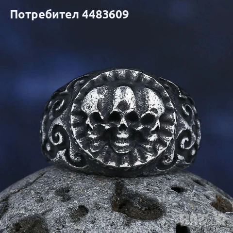 Винтидж пръстен " Черепи " , снимка 2 - Пръстени - 54766595