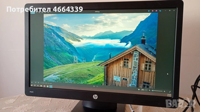 Монитор HP P223 22 Инча - Хубав, снимка 11 - Монитори - 54427128