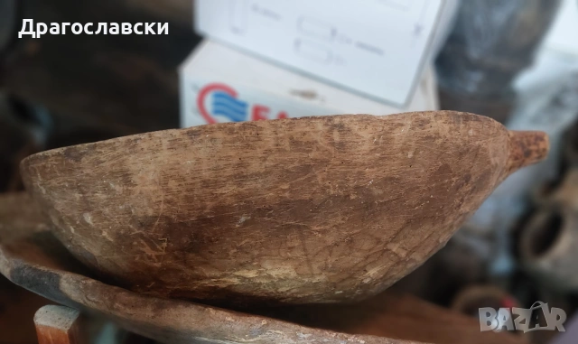 дървена копанка с дръжки, корито, Чутури, големи хавани, стари дървени, битова декорация, битов кът, снимка 4 - Декорация за дома - 54191305
