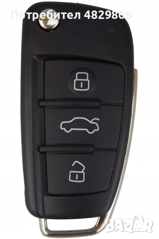 Кутийка за ключ с 3 бутона AUDI A1/A3/A4/A6/A8/Q3/Q5/Q7/TT