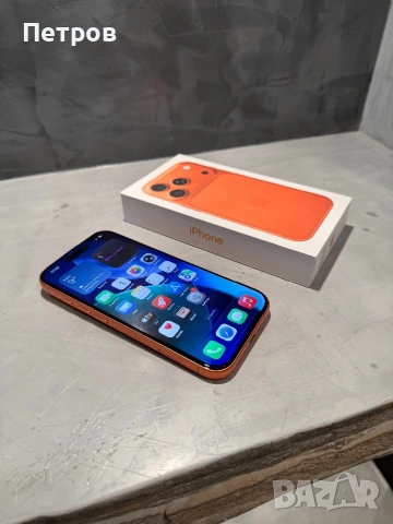 КАТО НОВ Iphone 17 Pro Orange 256 GB, 100% battery, снимка 7 - Apple iPhone - 54381853