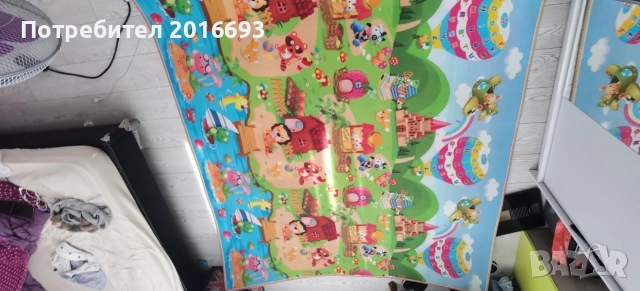Детски килим - подложка за игра202 см-181 см, снимка 4 - Други стоки за дома - 55225613