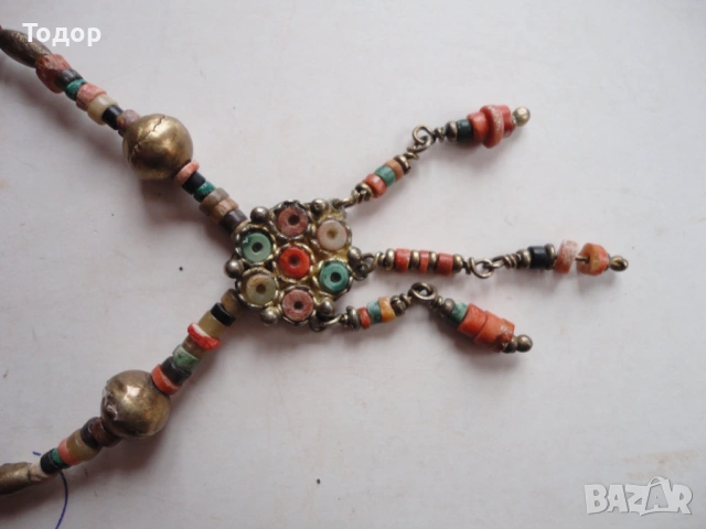 Уникално позлатено сребърно колие с камъни 925, снимка 2 - Колиета, медальони, синджири - 54082202