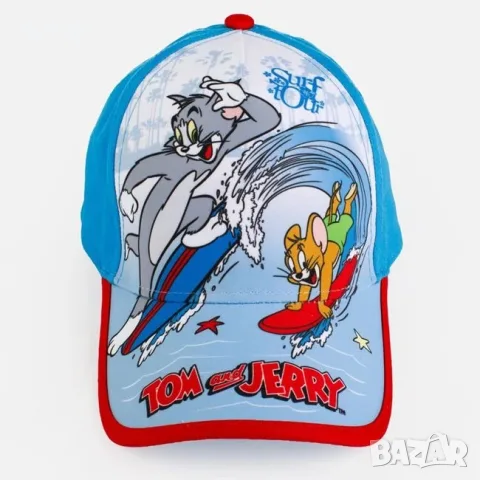 Детска памучна шапка jockey tom & jerry за момчета лято_1261373, снимка 2 - Други - 55359878