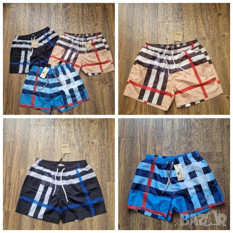 Страхотни мъжки къси шорти бански BURBERRY размер S M L XL 2XL 3XL 