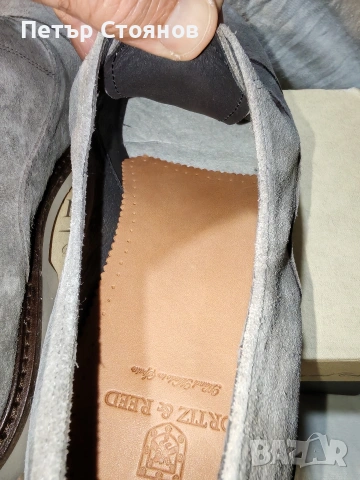 Мъжъки обувки от естествен велур Ortiz&Reed №45, снимка 8 - Ежедневни обувки - 54215919