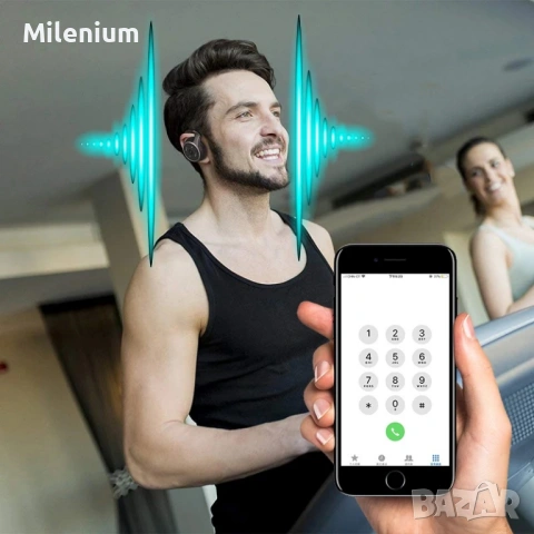 Хендсфри Bluetooth 5.0 слушалки, снимка 4 - Bluetooth слушалки - 54909677