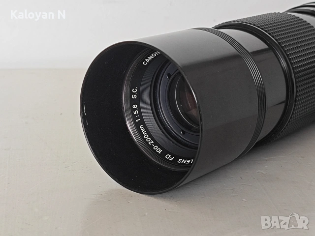 Обектив Canon FD 100-200mm f/5.6 S.C. за Canon FD байонет, снимка 2 - Обективи и филтри - 54409937