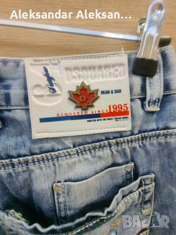 мъжки дънкови панталони dsquared d2, снимка 5 - Спортни дрехи, екипи - 54439931