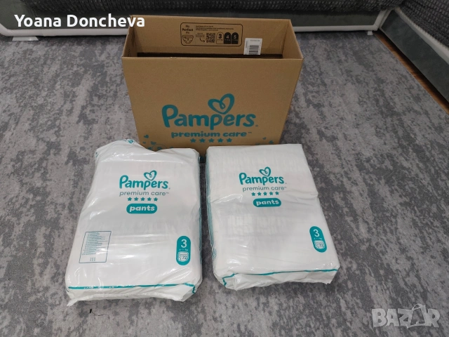 pampers premium care pants 3 рр 144 бр