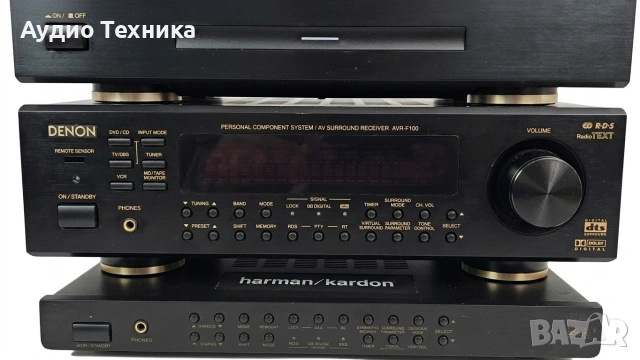 Denon F100 мини система, снимка 2 - Аудиосистеми - 54084381