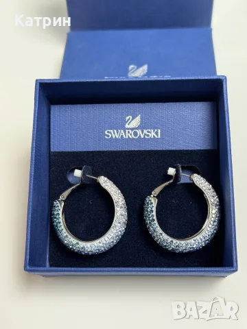 Чисто нови обеци Swarovski Abstract Blue 