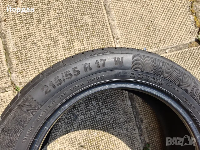 Летни гуми 17 ' цола CONTINENTAL 215 / 55 / R17 4 броя, снимка 7 - Гуми и джанти - 55294343