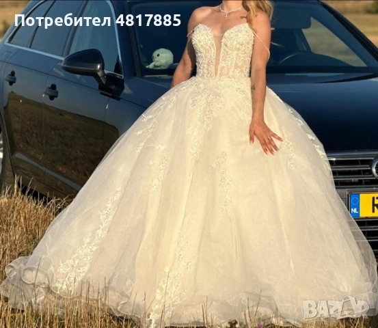 Булчинска рокля, снимка 2 - Сватбени рокли - 54425029