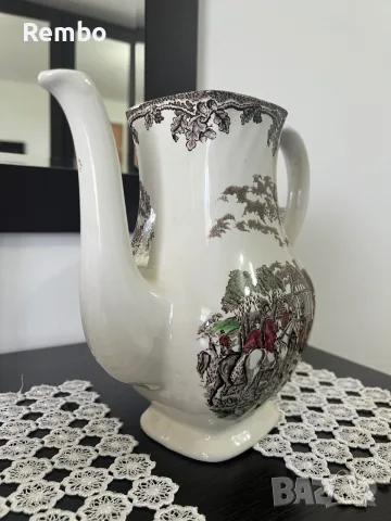 Порцеланов чайник Myotts country life, снимка 2 - Антикварни и старинни предмети - 55339770