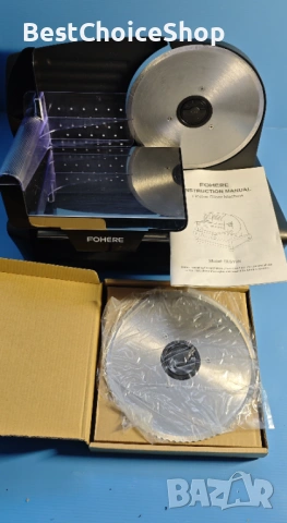 колбасорезачка за домашна употреба, FOHERE 200W електрическа - Месорезачка