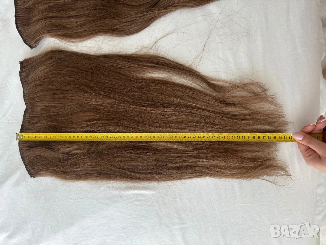 Естествена коса 200 гр., 60 см , нова, снимка 8 - Аксесоари за коса - 54984784