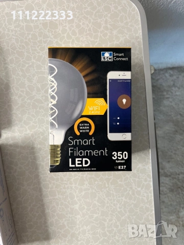 ЛОТ / Пакет Смарт осветление, LED крушки (Philips, Osram, Eglo) и смарт контакти – НОВИ!, снимка 4 - Лед осветление - 54903648