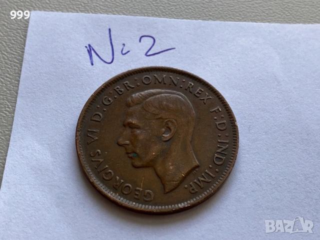 1 пени 1935, 1936, 1943,  Австралия , снимка 9 - Нумизматика и бонистика - 40240231