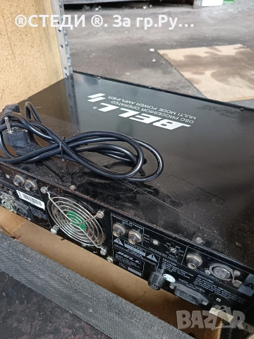 Професионално крайно стъпало Bell PCX-8024 (Усилвател с кросоувър), снимка 7 - Ресийвъри, усилватели, смесителни пултове - 54882111