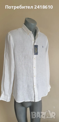 POLO Ralph Lauren Len/ Лен Slim Fit Mens Size M 3 Броя  ОРИГИНАЛ! Мъжки Ленени Ризи., снимка 6 - Ризи - 54208546
