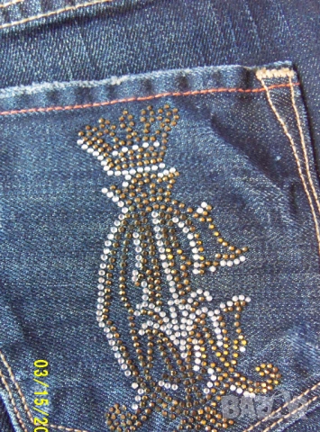 Christian Audigier оригинални дамски дънки, снимка 7 - Дънки - 54343110
