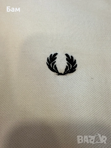 Оригинална мъжка тениска с яка Fred Perry размер Л, снимка 4 - Тениски - 54640869