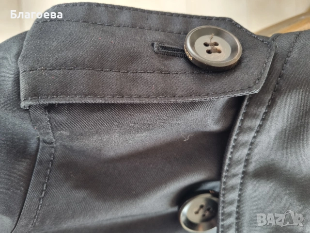Черен шлифер тренчкот COACH Women,s Modern Trench Coat, снимка 3 - Шлифери - 53986705