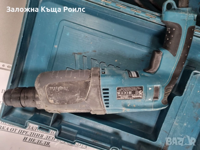 Електрически перфоратор Makita HR2470 с куфар, снимка 4 - Други инструменти - 54933391