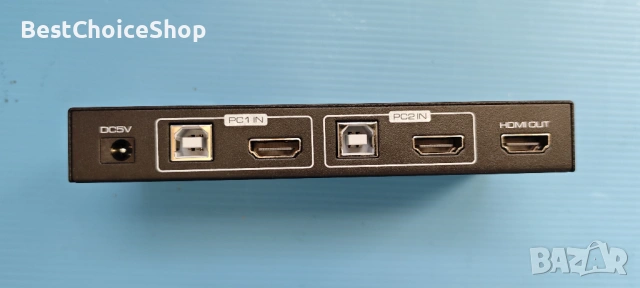 2-Port HDMI KVM Switch 2x1 (8K 60Hz)!, снимка 4 - Кабели и адаптери - 54940297