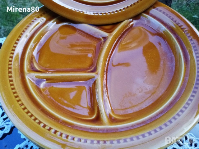 Плата за фондю - 6 бр., снимка 3 - Чинии - 54663458