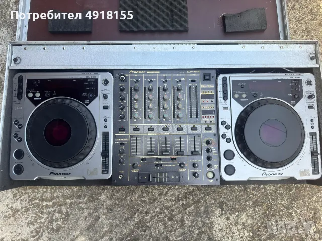 Pioneer CDJ-800 MK2 x2 + Pioneer DJM-600 + Flight Case – Пълен DJ комплект, снимка 2 - Ресийвъри, усилватели, смесителни пултове - 55656410