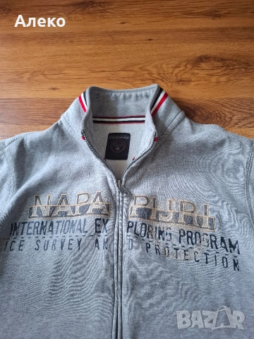 napapijri мъжко горнище L- XL размер. , снимка 8 - Спортни дрехи, екипи - 54899135