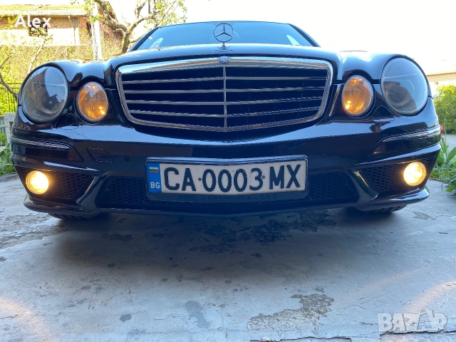 Предна Броня amg w211 черна, готова за монтаж, снимка 7 - Части - 54997716