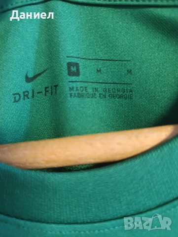 Зелена тениска Nike , снимка 4 - Тениски - 55120709