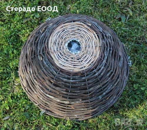 ВИСЯЩА КОШНИЦА ОТ РАКИТА, 30 СМ, снимка 3 - Саксии и кашпи - 54882526