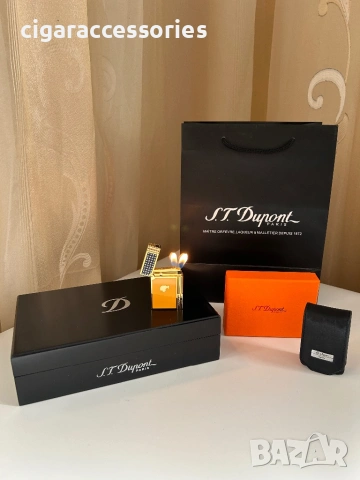 S.T. Dupont Cohiba Gatsby 2003 – запалка с 2 пламъка, пълен комплект, снимка 7 - Запалки - 54007275