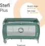Сгъваема детска кошара Lionelo Stefi Plus Преносима бебешка kошара легло, снимка 4